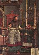 CARPACCIO, Vittore Vision of St Augustin (detail) dsf oil on canvas